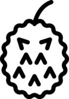 ilustración vectorial durian en un fondo. símbolos de calidad premium. iconos vectoriales para concepto y diseño gráfico. vector