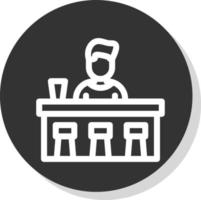 Bar Counter Vector Icon Design