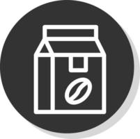 diseño de icono de vector de bolsa de café