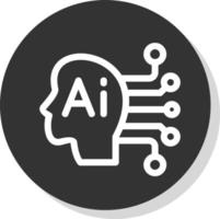 Artificial Consciousness Vector Icon Design