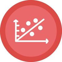 Scatter Plot Vector Icon Design