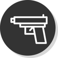 juego pistola vector icono diseño