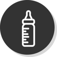 Milk Bottle Vector Icon Design