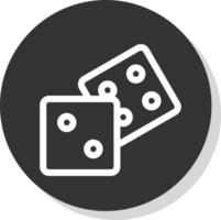 Dice Vector Icon Design