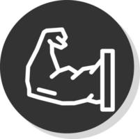 Arm Muscle Vector Icon Design