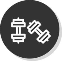 Dumbells Vector Icon Design