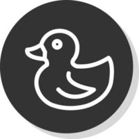 diseño de icono de vector de pato de goma