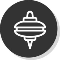 Spinning Top Vector Icon Design