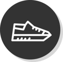 diseño de icono de vector de zapatos de gimnasio