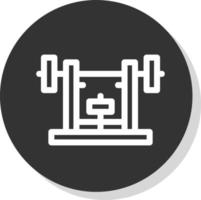 Bench Press Vector Icon Design