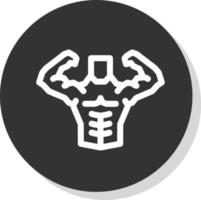 Body Builder Vector Icon Design