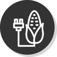 maíz energía vector icono diseño