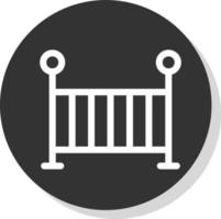 Baby Crib Vector Icon Design