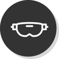 diseño de icono de vector de gafas vr