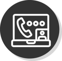 Video Call Vector Icon Design