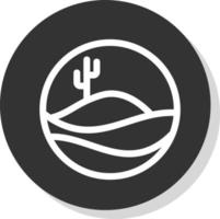 diseño de icono de vector de arena del desierto