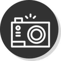 Compact Camera Vector Icon Design