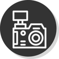 diseño de icono de vector de cámara dslr