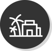 Desert House Vector Icon Design