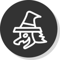 Witch Vector Icon Design