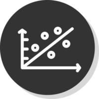 Scatter Plot Vector Icon Design