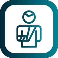 Broken Arm Vector Icon Design