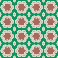 Retro kaleidoscope pattern in the style of the 70s and 60s. Geometric pattern photo
