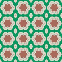 Retro kaleidoscope pattern in the style of the 70s and 60s. Geometric pattern photo