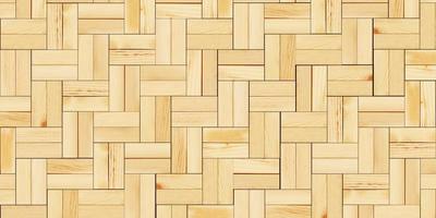 Herringbone parquet. Wood template Seamless pattern of parquet laminate Top view. Wood grain texture and background 3D Render photo