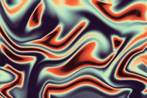 Fire Liquid Iridescent Background. Iridescent chrome wavy gradient abstract background, holographic fire texture, liquid surface, ripples, reflection photo