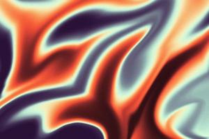 Fire Liquid Iridescent Background. Iridescent chrome wavy gradient abstract background, holographic fire texture, liquid surface, ripples, reflection photo