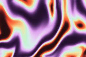 Fire Liquid Iridescent Background. Iridescent chrome wavy gradient abstract background, holographic fire texture, liquid surface, ripples, reflection photo