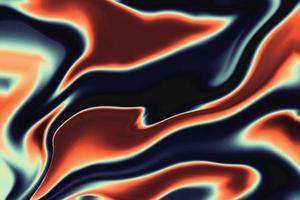 Fire Liquid Iridescent Background. Iridescent chrome wavy gradient abstract background, holographic fire texture, liquid surface, ripples, reflection photo