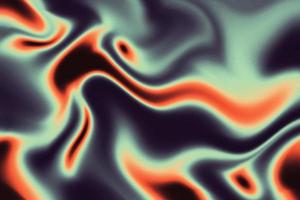 Fire Liquid Iridescent Background. Iridescent chrome wavy gradient abstract background, holographic fire texture, liquid surface, ripples, reflection photo