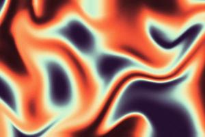 Fire Liquid Iridescent Background. Iridescent chrome wavy gradient abstract background, holographic fire texture, liquid surface, ripples, reflection photo