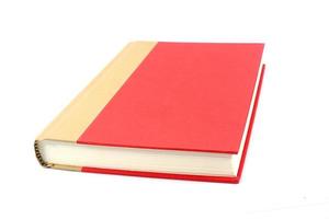 Note book on white background photo