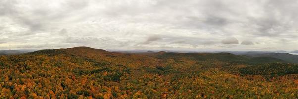 Peak foilage on the summit of Prospect Mountain in Lake George, New York. photo