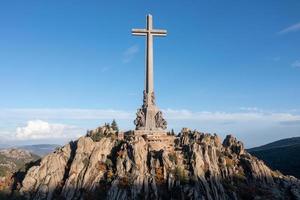 Valle de el caído - un monumento dedicado a víctimas de el Español civil guerra y situado en el sierra Delaware guadarrama, cerca Madrid. foto