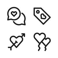 Romance icons set. speech bubble, label, arrow, balloons. Perfect for website mobile app, app icons, presentation, illustration and any other projects vector