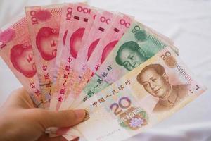 chino notas para dinero concepto antecedentes foto
