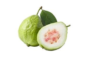 Guava fruit, healthy food, isolated on white background with clipping path. photo