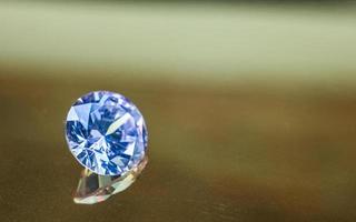 Natural Sapphire gemstone, Jewel or gems on black shine color photo