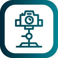 Tripod Camera Vector Icon Design