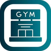 diseño de icono de vector de gimnasio