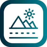 Hills Landscape Vector Icon Design