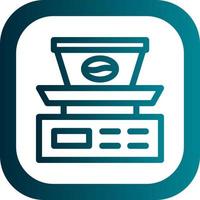 Coffee Scale Vector Icon Design