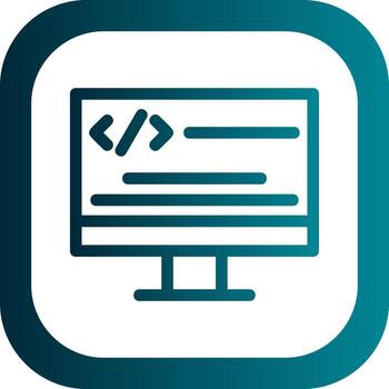 diseño de icono de vector de programación