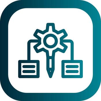 diseño de icono de vector de algoritmo de diseño