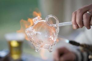 glass working hands photo