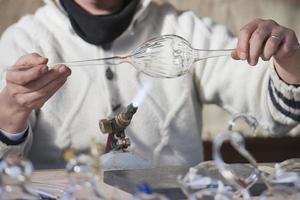 glass working hands photo